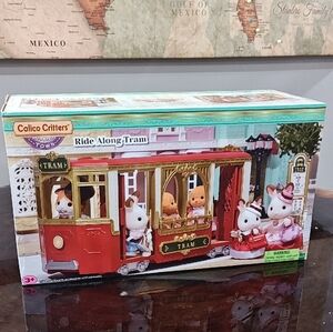 Calico Critters Red Ride Along Tram
